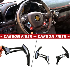 For Ferrari 458 Italia And Spider 2011-2016 Dry Carbon Fiber Shift Paddles - Picture 1 of 12