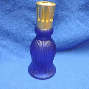 Lampe Berger Fragrance Oil Lamp Made in France Cobalt Blue-Gold Diffuser Cap - Picture 1 of 22