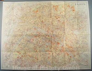 64807: Wehrmacht Heer Landkarte/Stadtplan von PARIS, Besatzung Frankreich - Bild 1 von 12