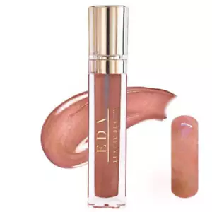Diva Mocha, Nude Brown Shimmer Diamond Shine Lip Gloss Vegan Liquid Lipstick - Picture 1 of 4