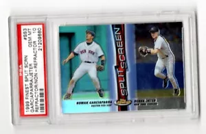 1999 Finest Split Screen Garciaparra Jeter Refractor Non Card #SS3 PSA 10 GEM MT - Bild 1 von 2