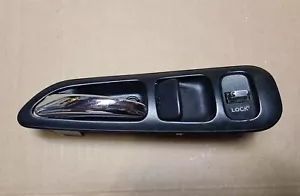 97-99 Acura CL inside door handle W/ Trim Left driver side black Chrome Inside - Picture 1 of 4
