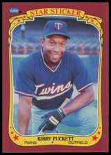 1986 Fleer Star Stickers #90 Kirby Puckett   Minnesota Twins