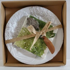 Mud Pie Hydrangea Cheese Plate Set VHTF Set - Picture 1 of 9