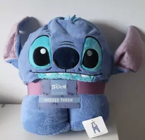 Primark Disney Lilo STITCH Manta de Vellón con Capucha 3D Orejas Regalo Regalo Nuevo - Imagen 1 de 5