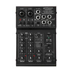4 Channel Mixing Console Mixer 2 band EQ 48V  for DJ  d J5H1