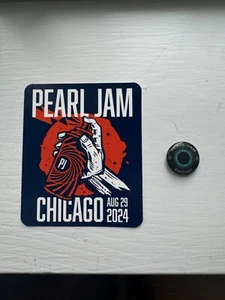 PEARL JAM CHICAGO Night 1 Pin Button and Sticker Set 8/29/2024 Wrigley Field - Picture 1 of 1