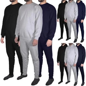 Conjunto de chándal para hombre con capucha parte superior para correr parte inferior joggers cremallera pulóver gimnasio traje para sudar - Imagen 1 de 74