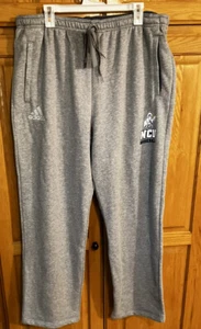 Adidas Pants Mens XLarge Gray Sweats Straight Leg Athletic NCU Baseball - Picture 1 of 11
