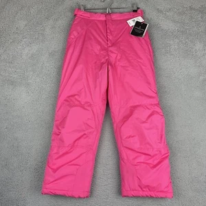 London Fog Ski Pants Girl 10 12 Barbie Pink Adjustable Waist Snowboarding Winter - Picture 1 of 21