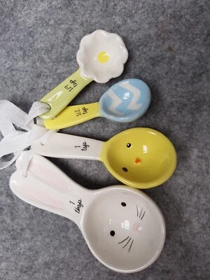 Easter themed Porcelain/ceramic Measuring Spoons - Imagem 1 de 3