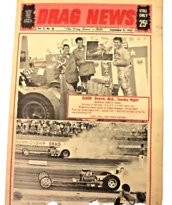 Drag News Volume 11 Number 18-September 11, 1965, has 32 Pages - Picture 1 of 9