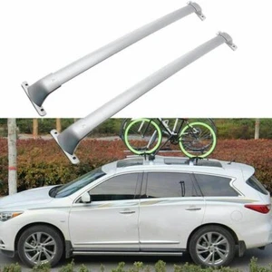 Fit for Infiniti JX35/QX60 2013-2021 Aluminum Roof Rail Rack Cross Bars Crossbar - Picture 1 of 9