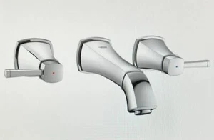 Grohe 3-loch Waschtischarmatur Grandera 20414 Wandmontage fms Ausladung 177mm - Bild 1 von 4