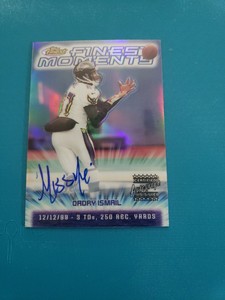 🏈 2000 Topps Finest Moments Autograph Qadry Ismail #FM24 Refractor Ravens