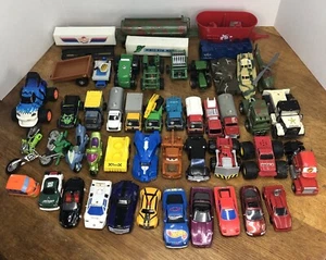 Lot Of 50 Vtg Toy Car Truck Trailer Tonka Hot Wheels Matchbox Military Farm Bike - Picture 1 of 15