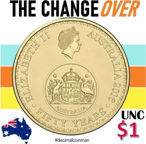 🟡 1 x UNCIRCULATED "Changeover" 2016 - $1 One Dollar Coin - - Picture 1 of 4