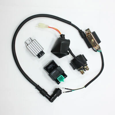 Coil + CDI UNIT + Regulator + Solenoid 110cc 125cc PIT Quad Dirt Bike ATV Buggy - Image 1 of 4