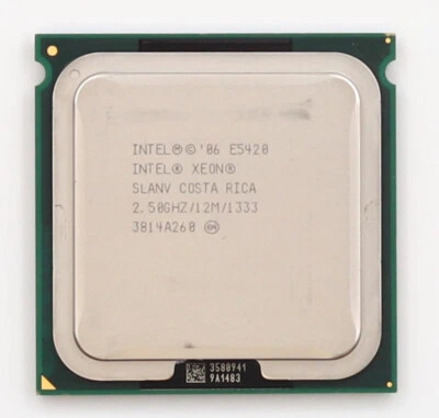 Intel Xeon E5420 2.50GHz Quad-Core 12MB LGA 771 Processor P/N: SLANV Tested - Image 1 of 2