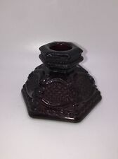Avon Candlestick Holders 1876 Cape Cod Ruby Red Vintage