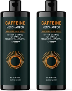 By Amazon Men’S Caffeine Shampoo, 2 X 400 Ml - Picture 1 of 12