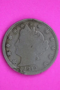 1912 S Liberty V Nickel Rare Key Date Coin Guaranteed Authentic & Genuine 0740N - Picture 1 of 3