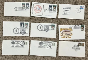 LOT OF 9 BASEBALL COVERS NOLAN RYAN BABE RUTH YANKEES TED WILLIAMS & MORE #1 - Picture 1 of 7