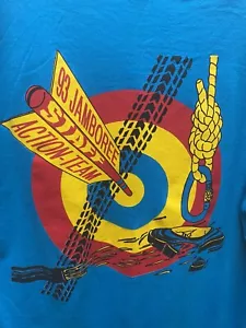Vintage 1993 BSA Boy Scouts Jamboree Staff Action Team Adult Large Shirt - Picture 1 of 8