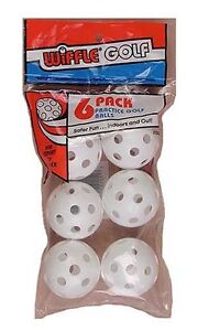 WIFFLE® Balls Golf Practice Plastique - Pack de 6