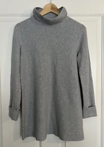 Cos Turtle Neck Cotton Jumper Grey Size XS - Picture 1 of 5