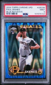 2024 Topps Chrome Update USC88 Paul Skenes Blue Raywave /150 PSA 9 5723 - Picture 1 of 2