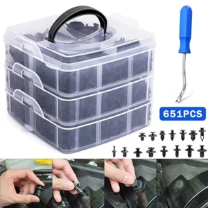 651tlg Auto Befestigung Niete Türverkleidung Stoßstange Trim Moulding Clips Set - Bild 1 von 12