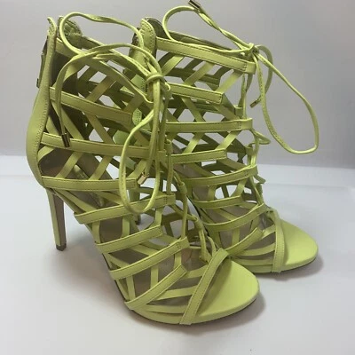 $110 Guess Mujer Anasia Tacones Enjaulados I Con Cordones Talla 6M Foto 1 de 4