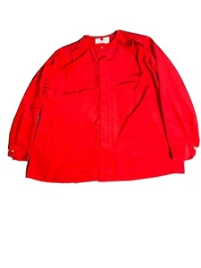 Vintage Country Sophisticates By Pendleton Red Blouse Ladies Plus~Size 14W - Picture 1 of 10