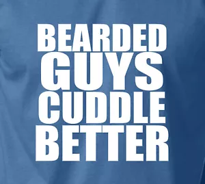 T-Shirt BEARDED GUYS CUDDLE BETTER Vatertag Schnurrbart Papa Geschenk S-6XL - Bild 1 von 14