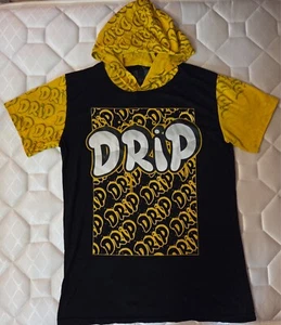 Bailey Apparel Hustle DRIP camicia uomo manica corta con cappuccio taglia M - Foto 1 di 2
