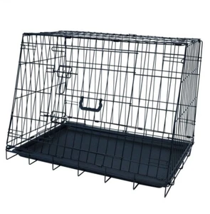 Faltbare Auto Hundekiste schräger Käfig Design Stiefel Haustier Transport Welpe zwei Größen - Bild 1 von 11