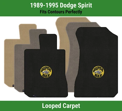 Alfombrillas delanteras Lloyd Classic Loop para Dodge Spirit '89-95 con logotipo Super Bee 1 Foto 1 de 4