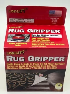 Lok-Lift Rug Gripper Hold Rugs in Place on all Floor Surfaces 2.5"x25' (2-Packs) - Picture 1 of 4