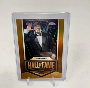 Hulk Hogan Hall Of Fame Gold /50 2025 Topps Chrome WWE WCW WWF HOF LEGEND RARE!! - Picture 1 of 2