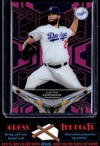 2019 Topps High Tek Pink Parallel Clayton Kershaw LA Dodgers 48/75 #81 - Picture 1 of 2