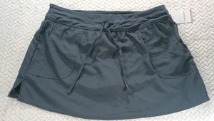 Croft & Barrow Black Tactel Skirt w/ Drawstring Size 10 Pockets  - Picture 1 of 12