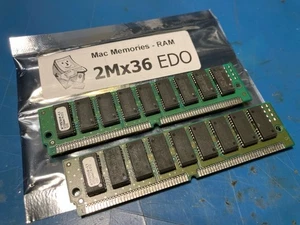 2x 8MB EDO 2Mx36 Parity 72-Pin 60ns 70ns RAM SIMM Kit Memory Fast Page - Picture 1 of 3