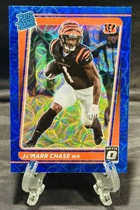 2021 Panini Donruss Optic JA’MARR CHASE Rookie Blue Scope Prizm SP - Picture 1 of 2