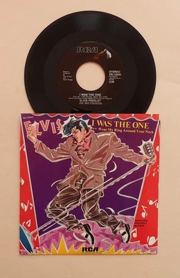 Elvis Presley ~ I Was The One / Wear My Ring Around Your Neck ~ 1983 US  7" ~USA - image 1 of 4