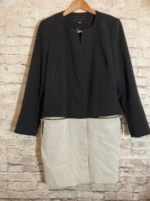 Chaqueta Metaphor Mujer Mediana Larga Línea Cápsula Grapa Minimalista Bolsillos con Cremallera Foto 1 de 4