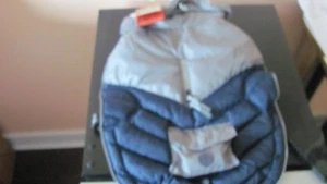 Arcadia Trail Ultra Adjustable Insulated Dog Coat Blue Sz MEDIUM +waste bags NWT - Picture 1 of 3