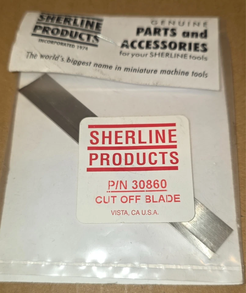Herramienta de corte de torno Sherline Mill soporte de torneado HSS broca de hoja delgada 30860 Foto 1 de 1