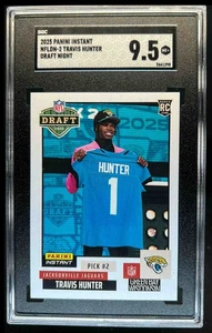 2025 Panini Instant NFL Draft Night Travis Hunter RC #NFLDN-2 Jaguars SGC 9.5 - Picture 1 of 2