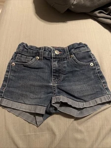 Levi’s Denim Shorty Short Girls Size 5 Reg Shorts - Picture 1 of 4